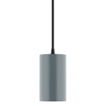 Axis Beam Cord Hung Cylinder Pendant - Slate Gray