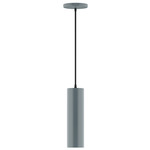Axis Beam Cord Hung Cylinder Pendant - Slate Gray