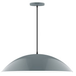 Axis Plateau Cord Hung Pendant - Slate Gray