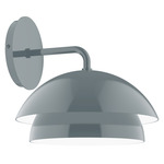 Nest Curved Arm Wall Light - Slate Gray