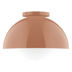 Axis Dome Ceiling Light with Glass - Terracotta / Opal