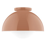 Axis Arcade Ceiling Light with Glass Globe - Terracotta / Opal