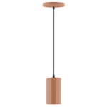 Axis Beam Cord Hung Cylinder Pendant - Terracotta