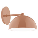 Axis Dome Straight Arm Wall Light - Terracotta