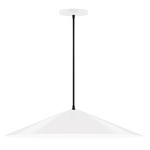 Axis Vessel Cord Hung Pendant - White