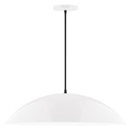 Axis Plateau Cord Hung Pendant - White