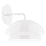 Nest Curved Arm Wall Sconce - White