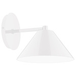 Axis Pinnacle Straight Arm Outdoor Wall Light - White