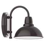 Cafe Hook Outdoor Wall Light - Architectural Bronze / White