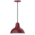 Cafe Pendant - Barn Red / White