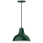 Cafe Pendant - Forest Green / White