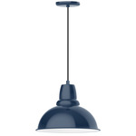 Cafe Cord Pendant - Navy / White