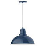 Cafe Pendant - Navy / White