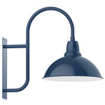 Cafe Hanging Outdoor Wall Light - Navy / White