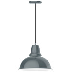 Cafe Cord Pendant - Slate Gray / White
