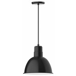 Deep Bowl Cord Pendant - Black