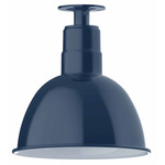 Deep Bowl Outdoor Ceiling Light - Navy