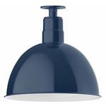 Deep Bowl Outdoor Ceiling Light - Navy