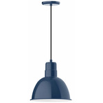 Deep Bowl Cord Pendant - Navy