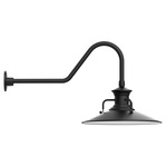 Homestead Gooseneck Outdoor Wall Light - Black