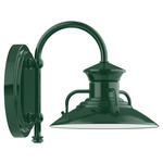 Homestead Hook Outdoor Wall Light - Forest Green