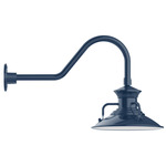 Homestead Gooseneck Outdoor Wall Light - Navy