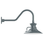 Homestead Gooseneck Outdoor Wall Light - Slate Gray