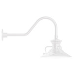 Homestead Gooseneck Outdoor Wall Light - White