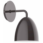 J-Series Jill Curved Arm Wall Light - Architectural Bronze