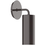J-Series Cylinder Curved Arm Wall Light - Architectural Bronze
