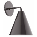 J-Series Jynx Curved Arm Wall Sconce - Architectural Bronze