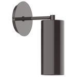 J-Series Cylinder Straight Arm Wall Light - Architectural Bronze