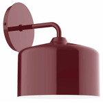 J-Series Jar Curved Arm Wall Light - Barn Red