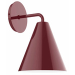 J-Series Jynx Curved Arm Wall Sconce - Barn Red