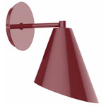 J-Series Angled Cone Straight Arm Wall Light - Barn Red