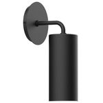 J-Series Cylinder Curved Arm Wall Light - Black