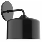 J-Series Jar Curved Arm Wall Light - Black