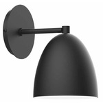 J-Series Jill Straight Arm Wall Light - Black