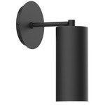 J-Series Cylinder Straight Arm Wall Light - Black