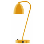J-Series Dome Table Lamp with USB Port - Bright Yellow