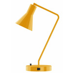 J-Series Funnel Table Lamp with USB Port - Bright Yellow
