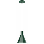 J-Series Funnel Pendant - Forest Green