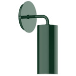 J-Series Jordan Curved Arm Wall Sconce - Forest Green