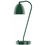 J-Series Jill Table Lamp with USB Port - Forest Green
