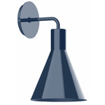 J-Series Jerome Curved Arm Wall Sconce - Navy
