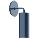 J-Series Cylinder Curved Arm Wall Light - Navy