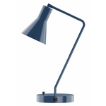 J-Series Funnel Table Lamp with USB Port - Navy