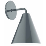 J-Series Jynx Curved Arm Wall Sconce - Slate Gray