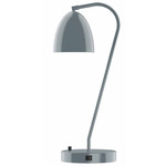 J-Series Jill Table Lamp with USB Port - Slate Gray