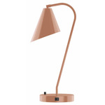 J-Series Jasmine Table Lamp with USB Port - Terracotta